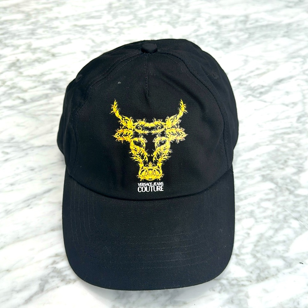 Versace jeans, couture, black hat